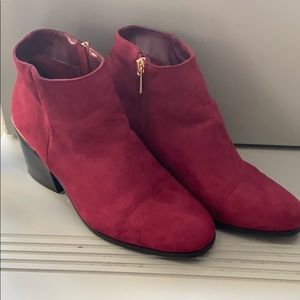 Charlotte Russe velvet heeled booties!